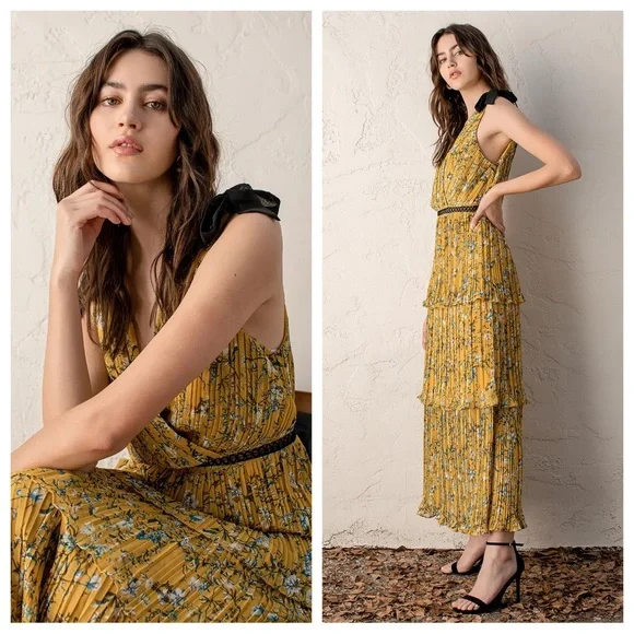 open lace back dress Sorrento Sun Maxi Dress main image 1
